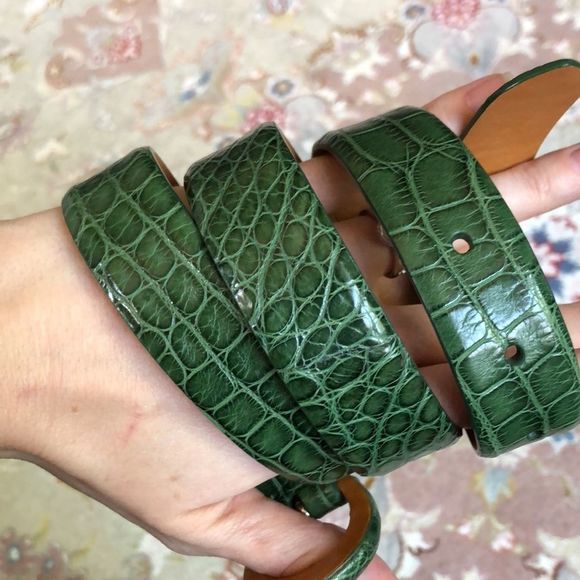 Ralph Lauren Purple Label Alligator Belt - Picture 2 of 13